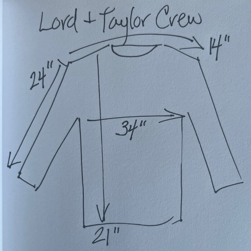 Lord & Taylor Light Blue Green Cashmere Sweater Medium Vintage - Picture 7 of 7